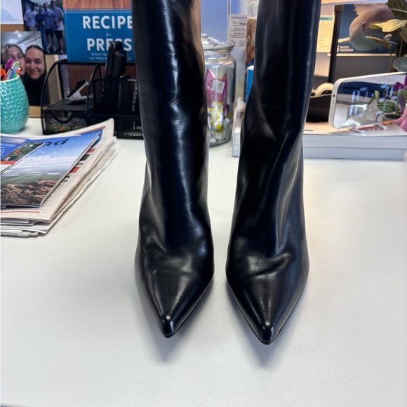 Stuart Weitzman Black Heeled Boots - Picture 3 of 4